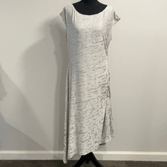 black to white ombre dress Norma Kamali Strap Bubble Midcalf in White,Grey special taffeta Pink Tulle Lace A-line Adut Size:14US Old Money